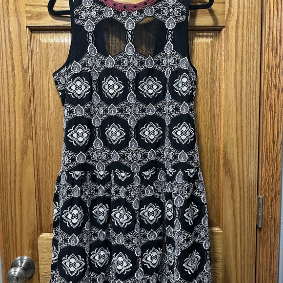 Free People Ovs Night Dress Black Embellished Boho Dress - Picture 6 of 8